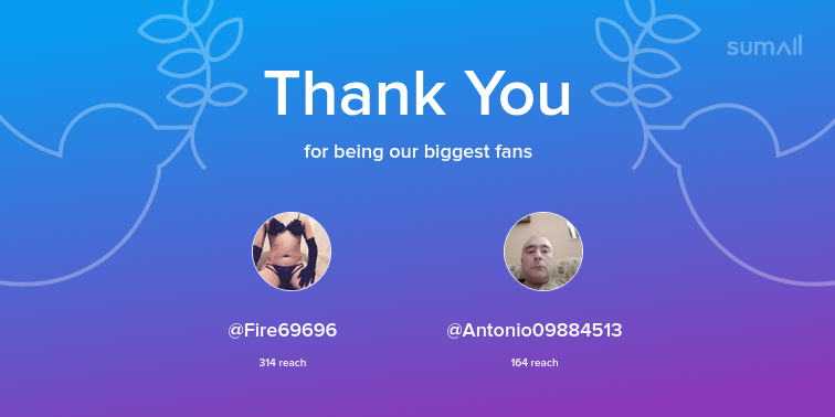 dilloaLucrezya's tweet photo. Our biggest fans this week: @Fire69696, @Antonio09884513. Thank you! via https://t.co/vRTuP1bIXn https://t.co/WBcj8PonaQ