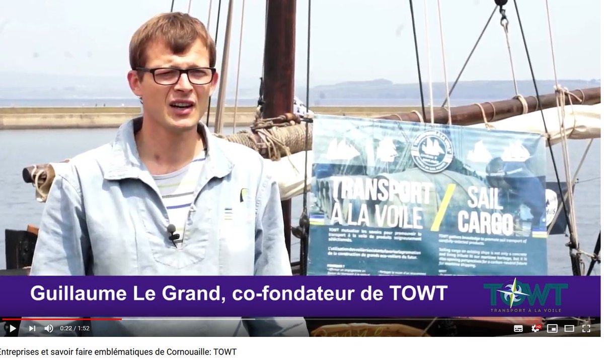 CornouailleBZH's tweet photo. 🎬Découvrez les #talents de #Cornouaille avec @GuiLeGrand, co-fondateur de @TOWindTransport, transport à la voile à #Douarnenez #stratégie #attractivité #marketerr #cornouaille #bretagne #àlavoile #VoilierCargo #SailCargo #CO2free #BySail ⛵https://t.co/sKya8JBOXs https://t.co/Olrz8OM1IC