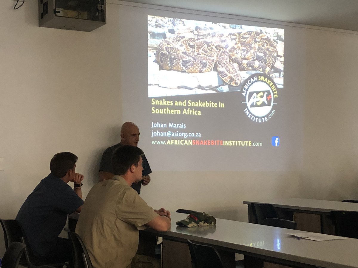 AliHalajian's tweet photo. A day about #snakes #scorpions at @ULvarsity #ULBiodiversityDepartment #ULZoology
By #AfricanSnakebiteInstitute
Great to hold such courses/workshops. 
#SouthAfricaSnakes 
@SANBI_ZA @SANBI_FBIP @LimpopoLEDET @environmentza https://t.co/Xj0PLOQ3g7