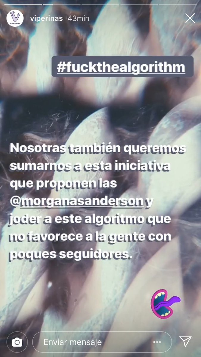 Viperinas_'s tweet image. Estamos haciendo un #fuckthealgorithm en instagram.com/viperinas 💜🐍🔮