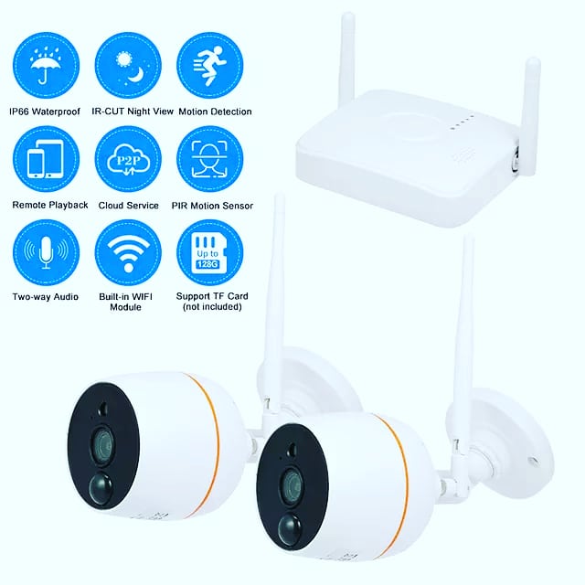 radon218's tweet image. H.265 Mini 2CH 1080P HD Wireless Outdoor Waterproof Home Security IP Camera With NVR
#minicamera #nvrkit #ipcamera #cctvcamera