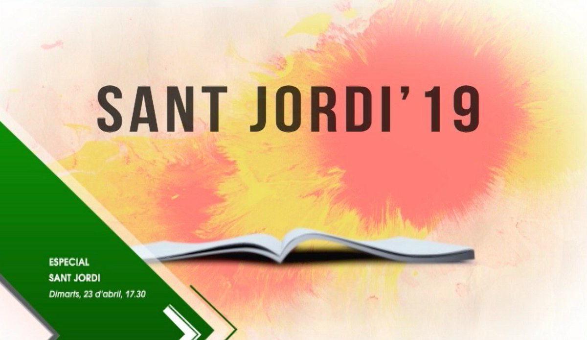 garrotxadigital's tweet image. Bon #SantJordi19 a tots! Aquesta tarda (17.30) programa en directe des del #Firal d'#Olot.