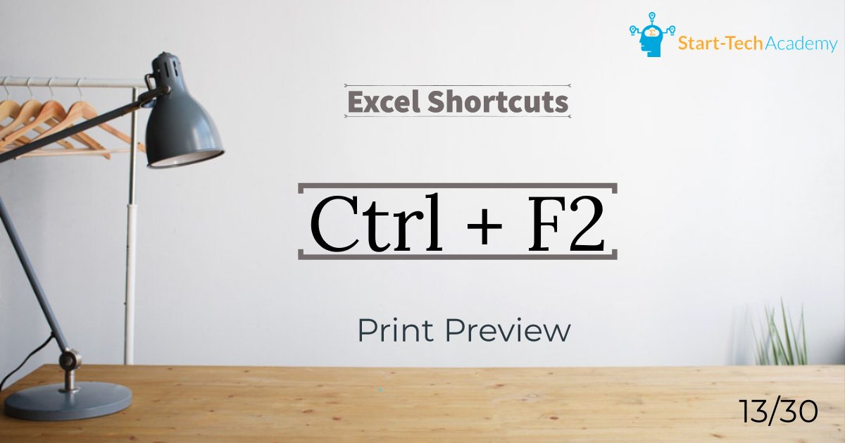 StartTechAcade1's tweet image. 30 Days - 30 Excel shortcuts (DAY 13) 
Learn the most used 30 Excel shortcuts by practicing 1 shortcut a day. To get the complete shortcuts e-book, subscribe to our mailing list at starttechacademy.com #Excel #MicrosoftExcel #ExcelShortcuts #ExcelTips #Ebook #ExcelTricks