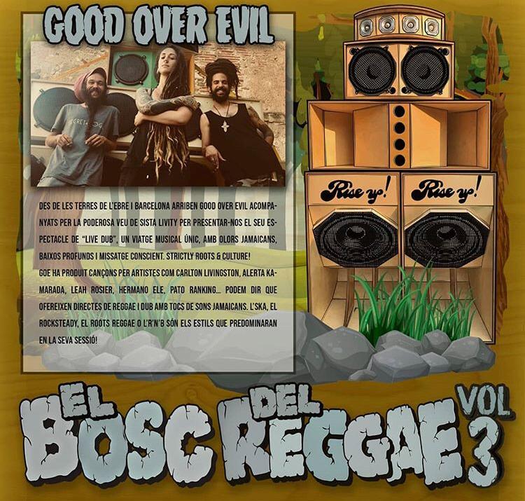 Diss 15 juny #GoodOverEvil &amp; #SistaLivity estaran ofereint un #DubLive a la 3a edició de #ElBoscDelReggae. #reggae #reggaeFest #RiseUp #Girona #LiveDub #boscDelReggae