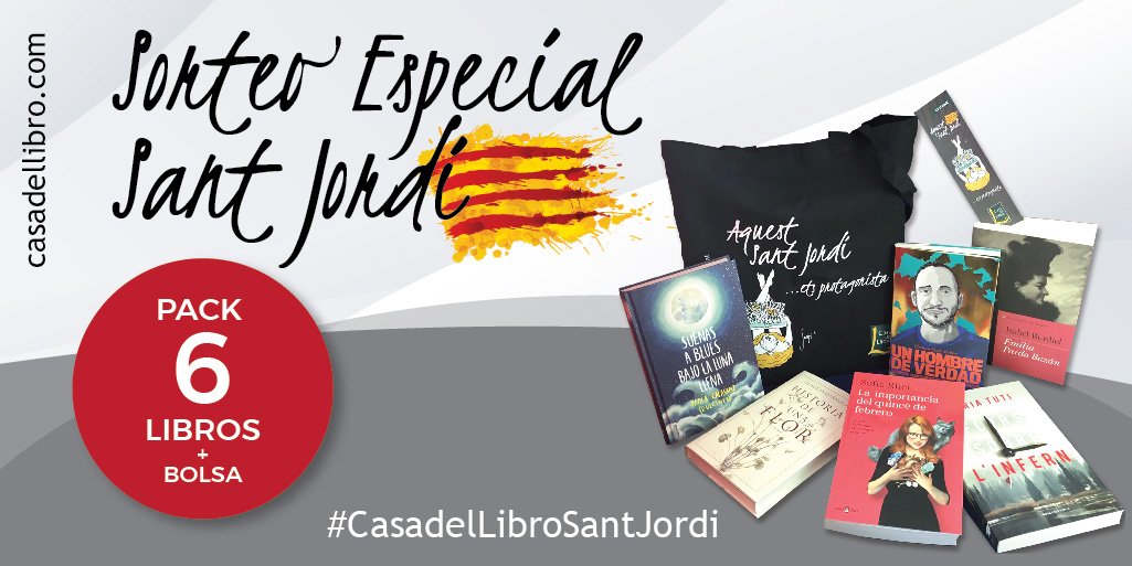 📚🌹 ¡¡¡SORTEAZO SOLO HOY!!!

RT + Síguenos y comenta qué libro te gustaría que te regalasen hoy con #CasadelLibroSantJordi y podrás llevarte este fantástico pack de 6 librazos + una bolsa de tela de regalo (bit.ly/2Ue9Bbt) 🤩

BBLL: bit.ly/2GEpLBx