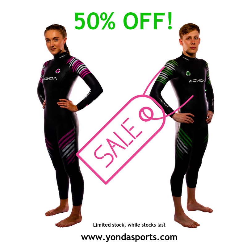 With all of the excitement from our recent accolade in <a href="/220Triathlon/">220 Triathlon</a>, we've got a bit giddy and slashed the prices of our Spirit #Wetsuit!
For one week only, grab yours for this season's #triathlon at yondasports.com at a whopping 50% off!
#GoFurtherGoYonda #Swimming #Tri