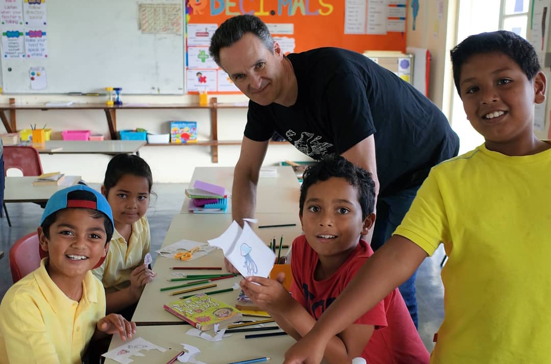 DevelopingOcean's tweet photo. Happy #EarthDay! Love and respect for our planet starts from when we are young, which is why the #DY100 team was involved in outreach activities in schools once the expedition was over. #MarineAwarnessWeek @BAS_News @CefasGovUK  @ukgovbluebelt  @sainthelenainfo @NatureTristan https://t.co/WILBrm902Q
