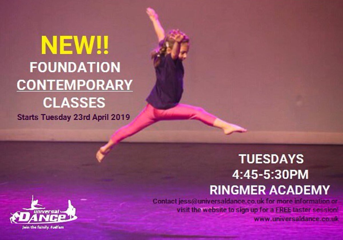 Unidance1's tweet photo. So excited to be launching this brand NEW class in Ringmer tonight! We have a nice big class of tasters attending already but there’s room for a few more! Contact Jess to find out more or to enrol your child. #foundation #contemporary #dance #udsussex #udfam https://t.co/HvyZ7JVpwO