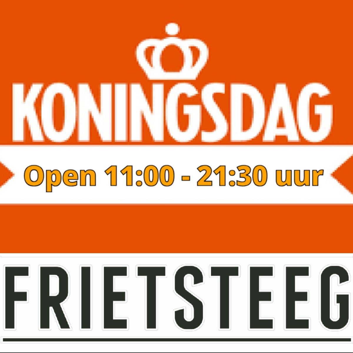 frietsteeg's tweet photo. #frietsteeg #versefriet #etenendrinken #koningsdag #oranjebloesem #olympischstadion 
#amsterdam https://t.co/tJzCGX8Lca