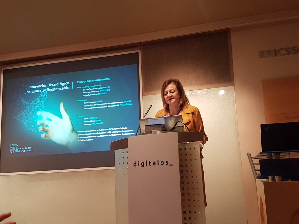 AsocDigitales's tweet image. Cristina Gallach, alta comisionada para la Agenda 2030: "hay elementos muy positivos en un momento de grandes desafíos, que vamos transformando en oportunidades". #ForoIN