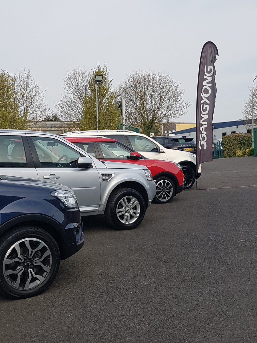 Lindacre's tweet image. We're feeling refreshed and raring to go again after the bank holiday weekend! Stop by the showroom today and see us...

#Lindacre #showroom #SsangYong #forsale