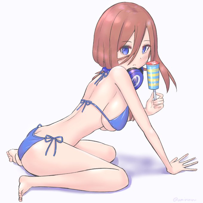 いんすたん兎さんがTwitterに投稿した中野三玖(五等分の花嫁)のイラスト。