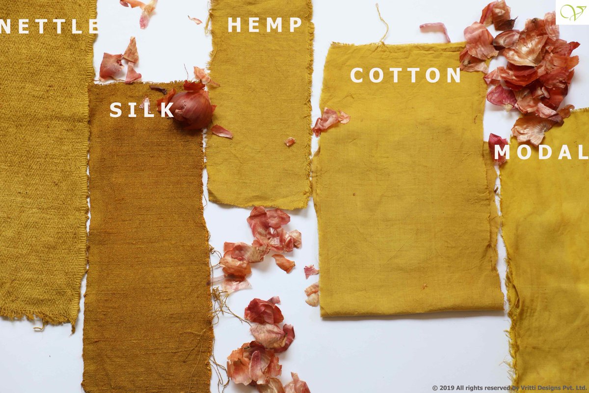 vrittidesigns's tweet photo. A humble shade card - Natural dye with Onion Peel
#naturaldye #naturaldyeing #oniondyeing #dyeingwithonionpeels #ecodye #naturaldyed #ethicaldye #plantdyes #plantdye #zerowaste #useeveryscrap #dyewithplants #ecofashion #naturalcolourants #nature #motherearth @smritiirani https://t.co/r0GxvQXIdF