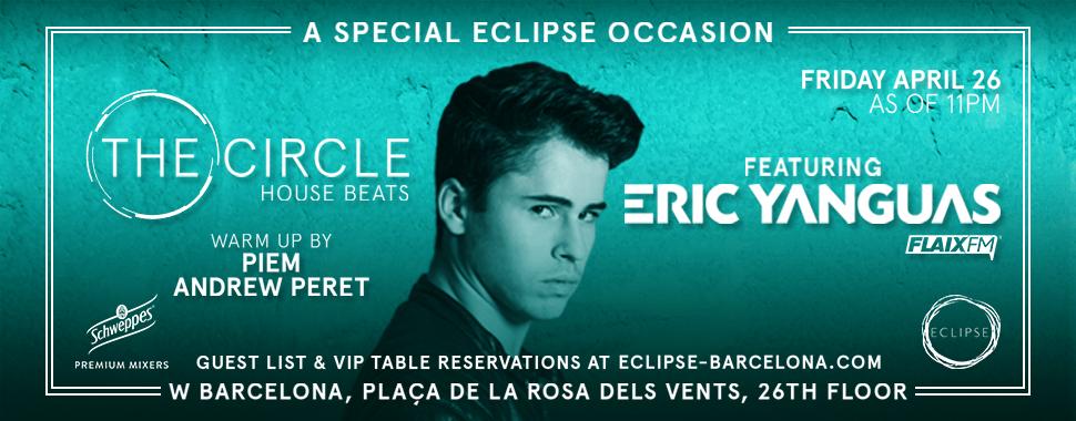 Aquest proper divendres, 26/04, el house més clàssic sonarà a #EclipseBarcelona de la mà d'@ericyanguas 🎧 @W_Barcelona ℹ️ eclipse-barcelona.com