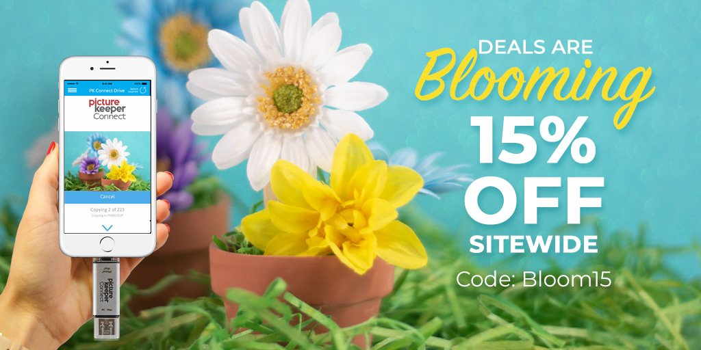 SPRING SALE!! Backup all of your photos, videos, and files with 15% off Sitewide!

Use promo code Bloom15 in the discount box at checkout! Don't forget a $2 Keeper Case!