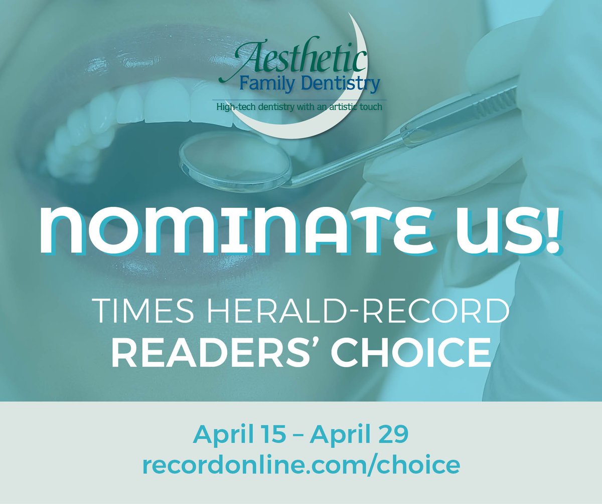 drsethhorn's tweet photo. 📣 It's that time of year again! Nominate us for the Times Herald Record's Readers' Choice awards! #Dentist #AFDClean #DentistLife #PortJervisNY

https://t.co/fFNN7TFIf4 https://t.co/zxHyrNfcaM