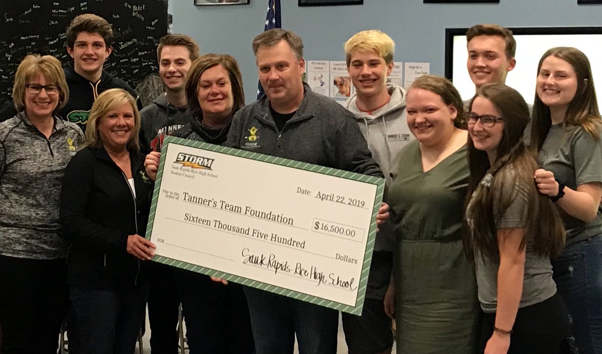 SRRHS students raised $16,500 for Tanners Team! Largest ever student contribution to TT. TT helps families of sick kids to reduce financial worries. SRR students know how to think, achieve and CARE! <a href="/MrNohner/">Karl Nohner</a> <a href="/SrrStorm/">Storm Activities</a> #stormpride
