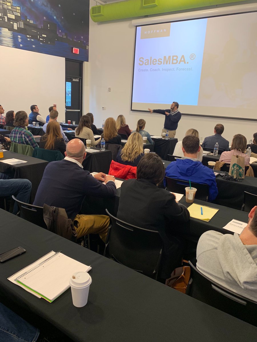 Off to a great start and with a full house here today at our SalesMBA® workshop!