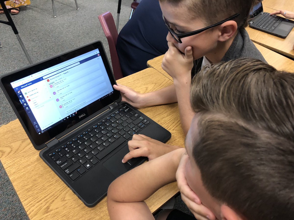 SalleeClark's tweet photo. Wow! The @GFESgators & HCES 5th grade Ss are evaluating & communicating w/@MicrosoftTeams, @Skype & @Flipgrid! π₯ it is amazing to see the Ss clarify their thoughts and learn from each other as they review science terms π 2 different schools, same district!#EMSProud #MIEExpert https://t.co/eXrWPwRAX7
