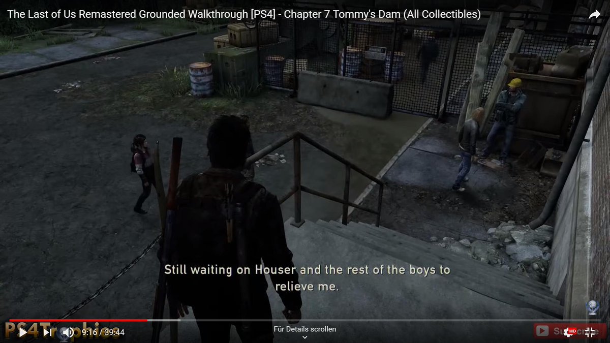 tlouplat's tweet photo. @PlayingUs #PlayingWithTheEnd19 I am continuously surprised by how the deveplopers implemented so many conversations with seemingly no relevance towards the story. https://t.co/8R24v5Ltzv