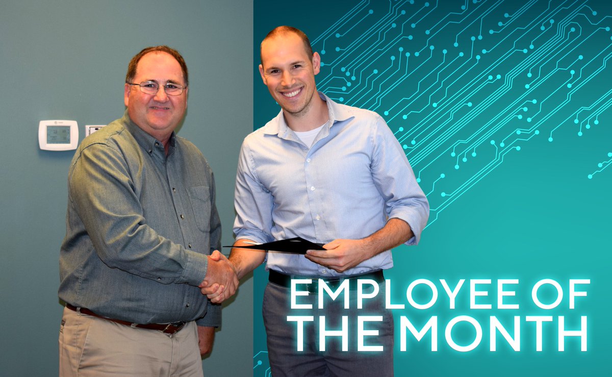UECElectronics's tweet photo. Brad (right) is UEC's Employee of the Month for April! Brad's dedication to project completion and system improvement has made significant contributions to multiple project's success. https://t.co/nXNcVtUkRN