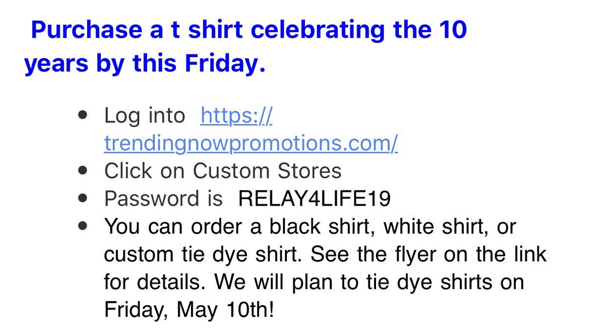 Use this link to order a T-shirt by Friday!!🎗🎗🎗🎗

trendingnowpromotions.com
