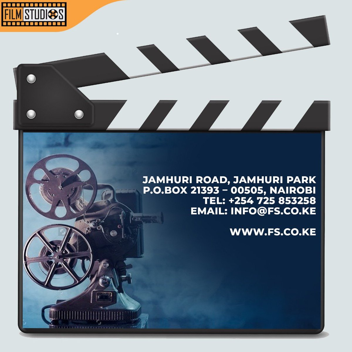 Have an upcoming project? Talk to us 🎬📽️🎞️📺 #FilmStudiosKenya