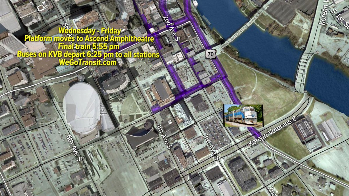RebCunningham's tweet photo. Don't forget! Big changes tomorrow for downtown buses and the Star! Check https://t.co/AgGChgbLmQ for your bus changes (some 20 routes are impacted) and the Star temporary platform moves to Ascend Amphitheatre #5LiveTraffic https://t.co/ocmy8NVqhD