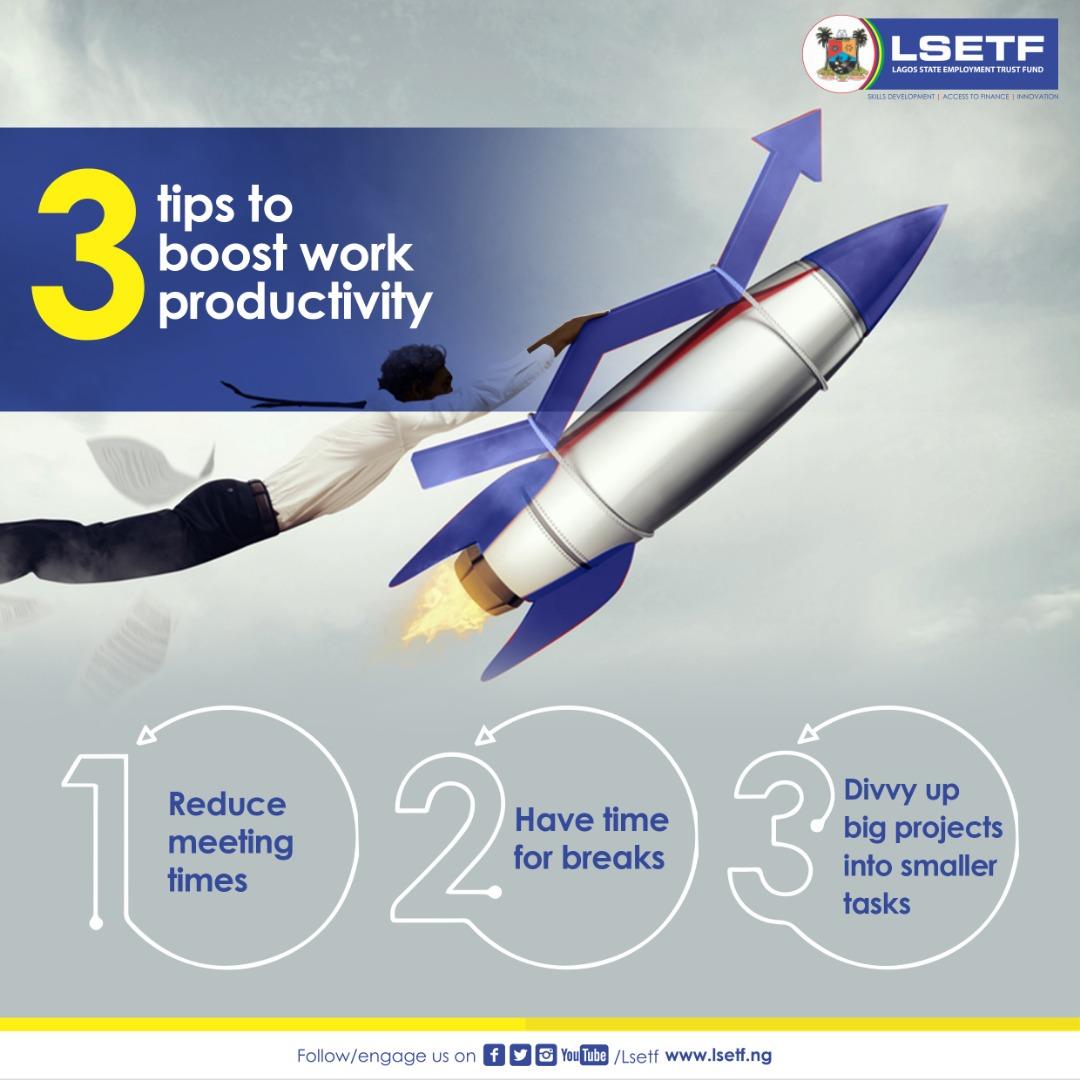 LSETF's tweet photo. Welcome back from the Easter break here are 3 tips to kick start your productivity for the remaining part this week.
#Business #Lsetf2019 #Tuesdaytips #Timeconscious #Startyourweeksmart #Timemanagement #Entrepreneur #Workmood #Productivity #Businesstips #Lagos #Lsetf https://t.co/6fjSOdxLHe