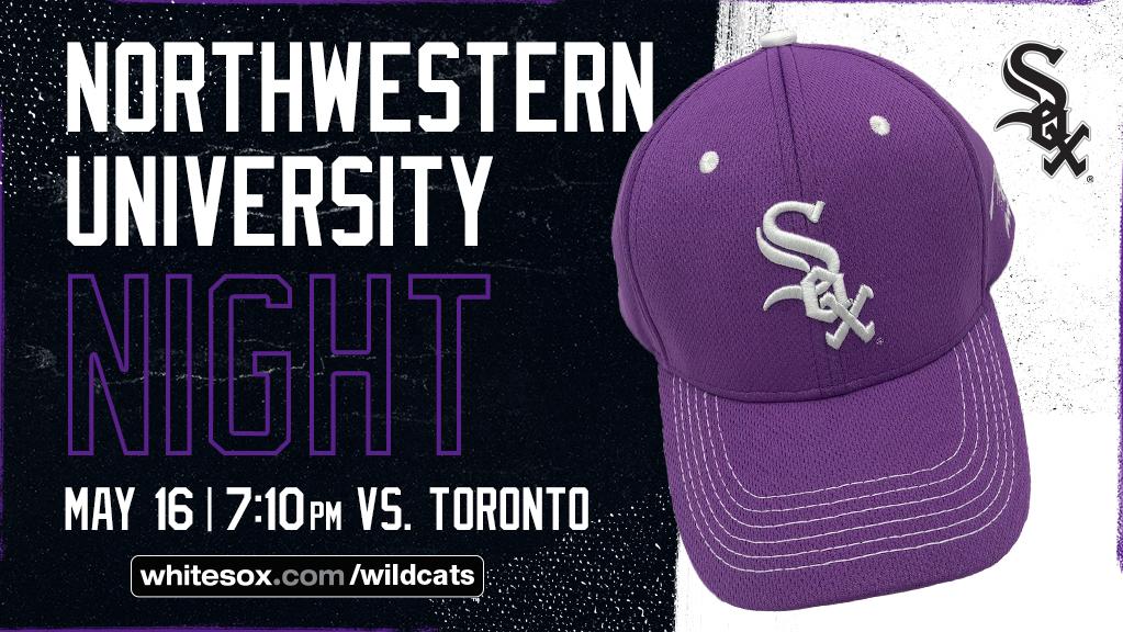 purple white sox hat