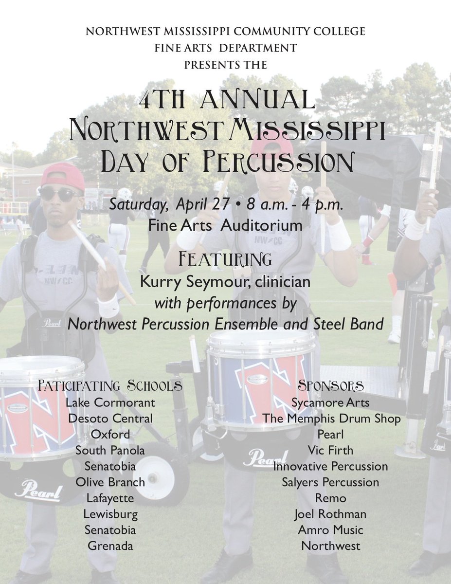 devin_burgess's tweet photo. We will be playing "Dystopia" by Jim Casella this weekend at the NWCC day of percussion.  We hope to see you there!  All percussionists from DC are invited to attend.  @DCperc @ThePrideOfDC @NWCC_Rangers https://t.co/yjFttnHK2H