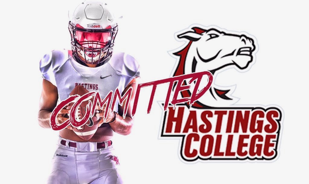 Dburg54's tweet photo. I am excited to announce that I will be furthering my academic and football career at Hastings College! https://t.co/rCneo5AGYs