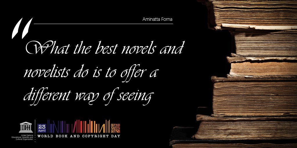Books are window onto our inner lives, a doorway to mutual respect and understanding between people, across all boundaries and differences.

Let us use the power of books to build a better world for all!

ℹ️ on.unesco.org/BookDay  📚