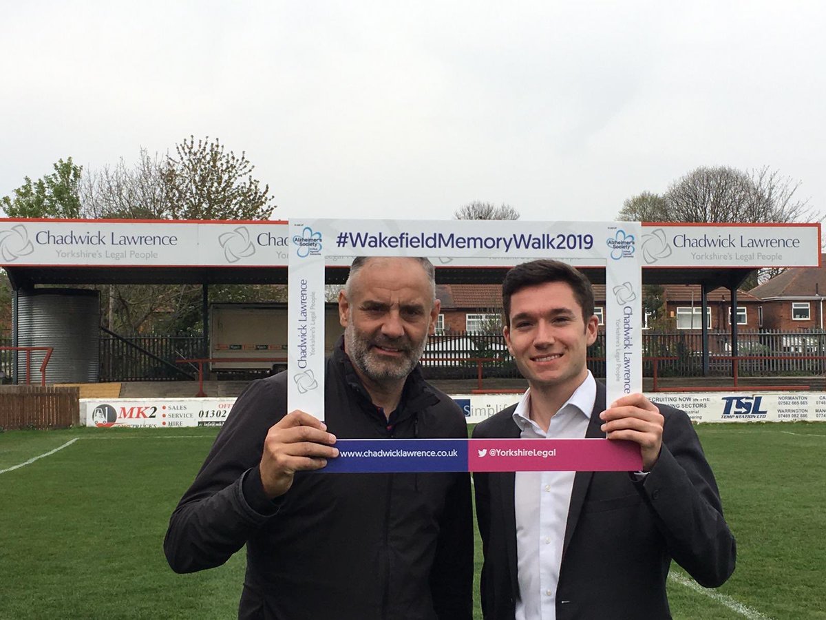 Harvey_Blake's tweet image. Thank you to @WTrinityRL’s Chairman and Owner, Michael Carter for helping to promote the #WakefieldMemoryWalk2019 on 19 May sponsored by @YorkshireLegal! Free tickets on eventbrite.