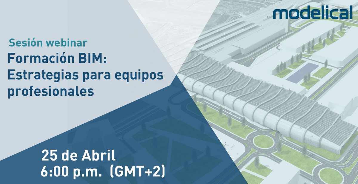 modelical's tweet photo. ¡Queda muy poco! El próximo jueves 25 queremos invitarte a nuestra sesión de Estrategias para equipos profesionales y formación BIM. Apúntate aquí: https://t.co/1vUpX2AIJG  #BIMTraining #Arquitectura #Ingenieria #ModelicalCampus #BIM #Architecture #Structure #MEP #BIMManagement https://t.co/wDGPdUz2LV