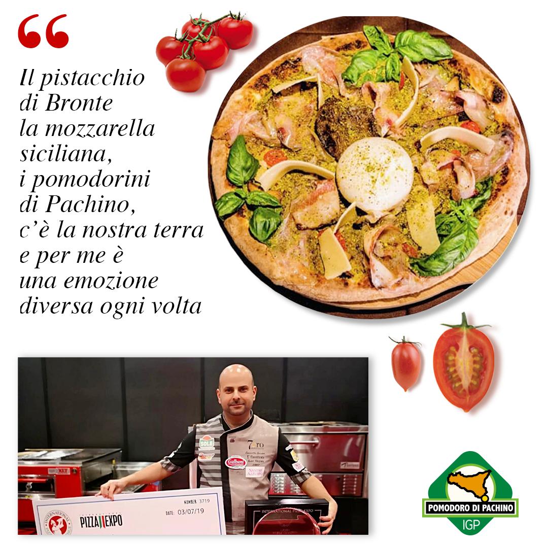 Pomodorino Igp Pachino ingrediente della pizza "7oro", campione del mondo 2019 del premio "Best of the Best", vinto dal catanese Luciano Carciotto! #igppachino #pomodorino #bestofthebest #7oro