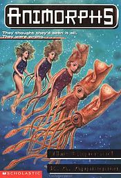  #animorphs #TheExposedGood alien dog robots malfunction,so morphing teens must go 2 their spaceship in the deep sea.They turn into sperm whales & giant squid & find ship but it's a trap.Evil God's minion lured them and their arch enemies but the dog robot arrives and saves them