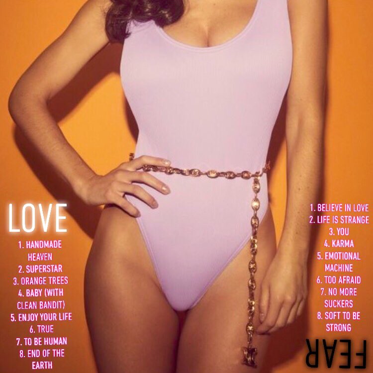 blakekinman's tweet photo. #LOVEANDFEAR 80’s Album inspo Concept (Front & back cover) #MARINA4 designed by me! 😄 https://t.co/gBewz0HtOk