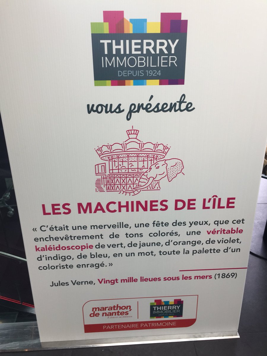 En avant première l’un des panneaux mettant en avant le patrimoine Nantais #MarathonNantais