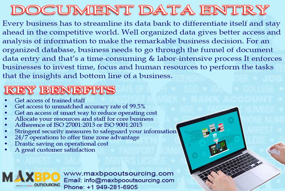 max_bpo's tweet photo. DOCUMENT DATA ENTRY
Every business has to streamline its data bank to differentiate itself and stay ahead in the competitive world.
https://t.co/5I2jCOYIQO
#dataentry #documents #outsource #bpo #maxbpo https://t.co/OoxF4qVFoz