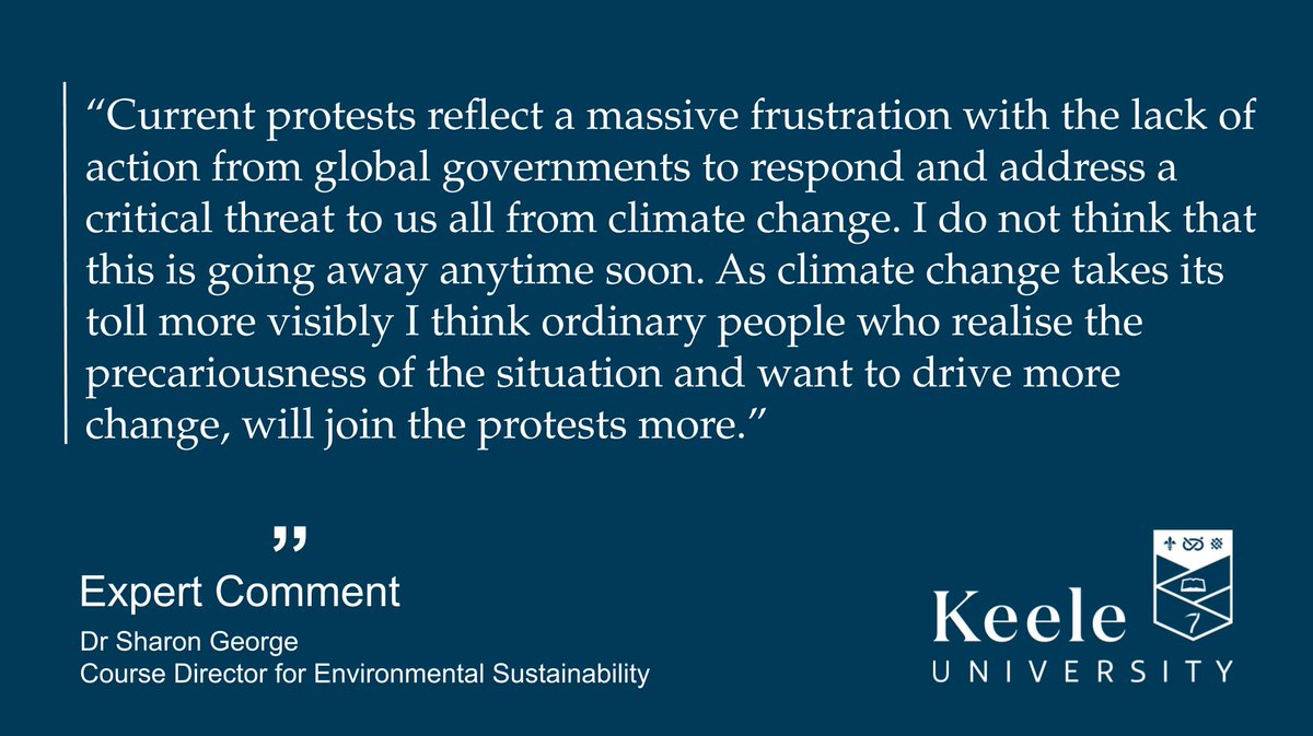 Keele Comms & Brand (@keelecommsbrand) on Twitter photo Keele's Dr Sharon George (<a href="/SharonGeorge5/">Sharon George</a>) has given her expert opinion on the #ExtinctionRebellion protests in London. Dr George is available for interviews today Keele's Dr Sharon George (<a href="/SharonGeorge5/">Sharon George</a>) has given her expert opinion on the #ExtinctionRebellion protests in London. Dr George is available for interviews today