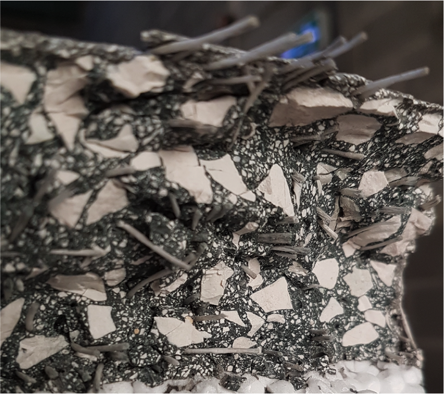 Impressproject_'s tweet photo. Small #glassfibres replace conventional steel reinforcement providing #structural and ductile behavior of the #IMPRESS cladding panels.
Deformation and stress distribution in flexural test.
The #reinforcedconcrete displays a high dosage of coated #highperformance glass fibers. https://t.co/XO1S3jg3aG