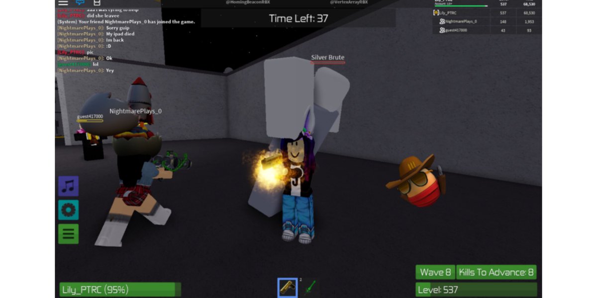 Lily On Twitter Love Using My Toy Code Sword In Zombie Rush Tysm Nightmareplays And Guest417000 For Teaming With Me To Get The Egg Here S Vip Server If Anyone Needs It - codes for roblox zombie rush