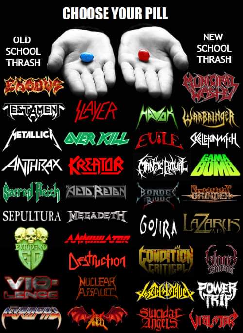 Which one would you choose? 🤘#thrashmetal #oldschoolthrashmetal #newschoolthrashmetal
