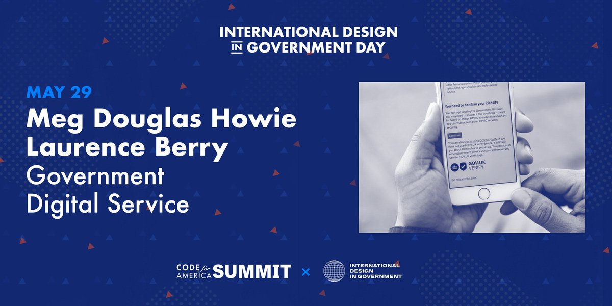 Want to know more about identity checking for services? Join us at International Design in Government Day at #CfAsummit to hear from @laurence_berry & @HowieMeg from @GDSTeam about The promises and perils of checking identity online #civictech