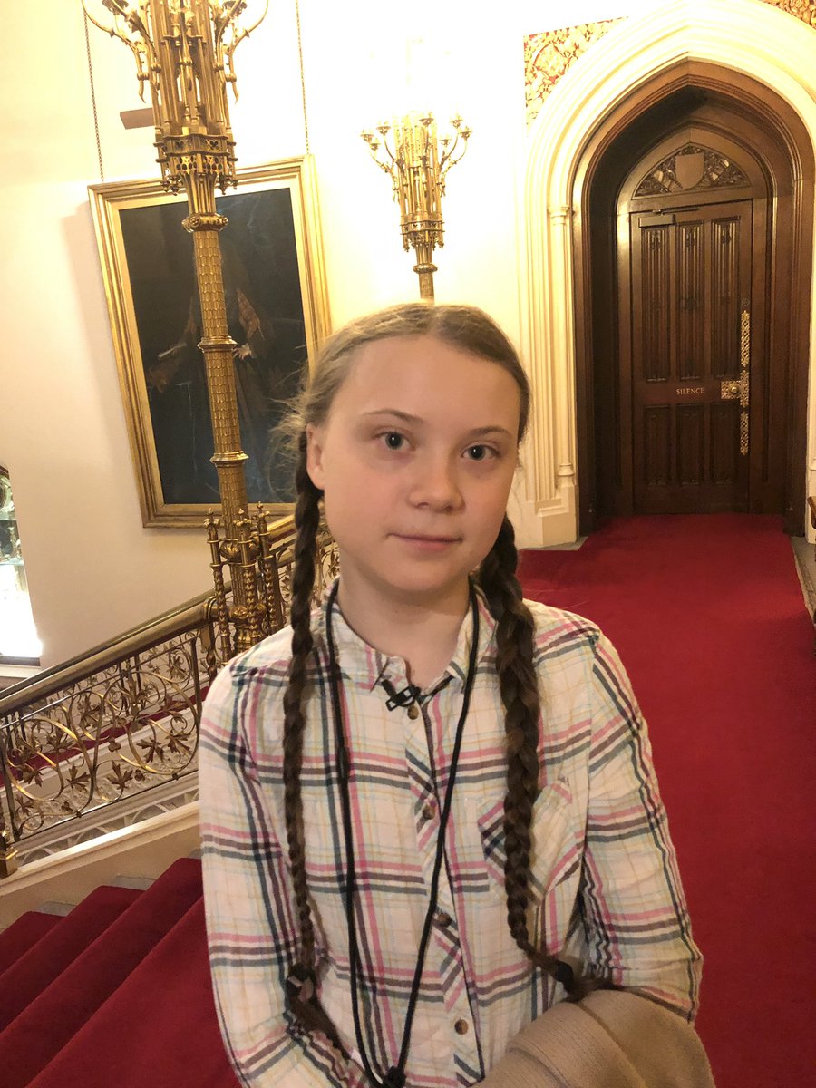 Today I’m speaking at the British Parliament in London. 
#FridaysForFuture