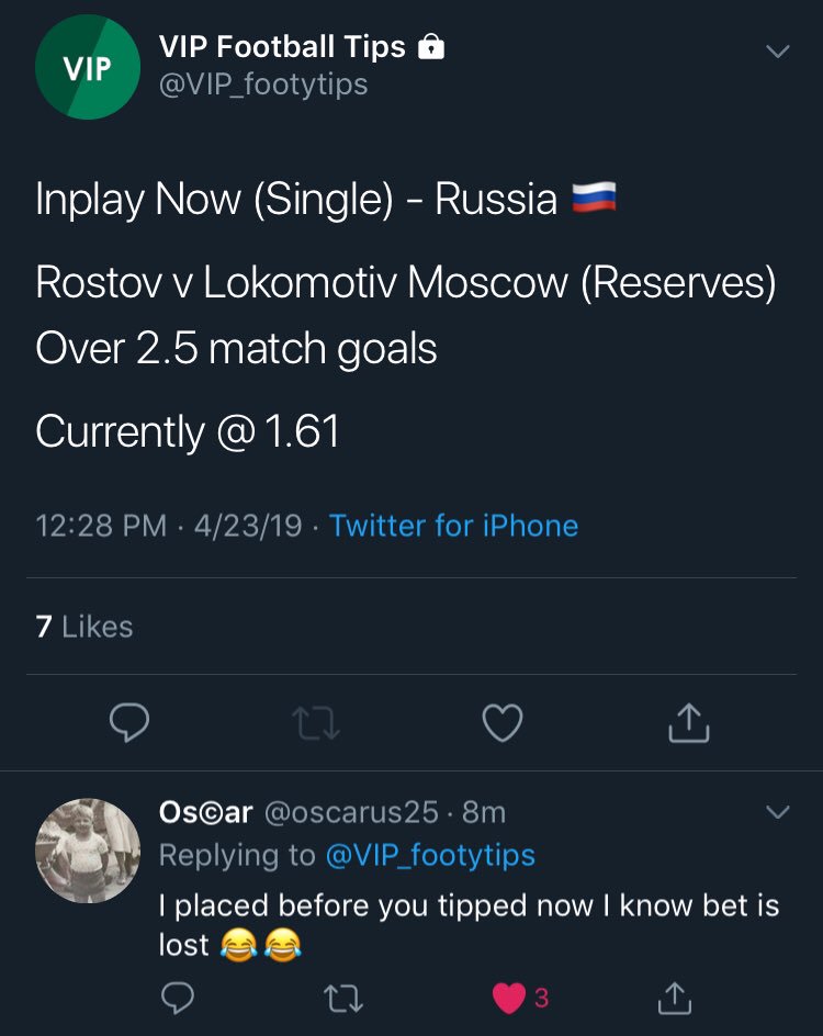 TipPiratee's tweet photo. #TipPirate £15 a month for this shit 🤣🤣 @IP_footytips #TeamIP #ChamChamp #Scam https://t.co/Wh1po7vnBU
