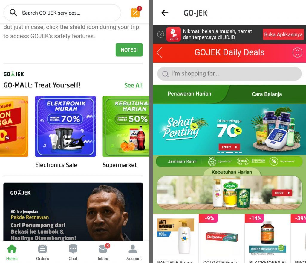 On today's #DailyTalkingPoints, we feature the race between <a href="/GrabSG/">Grab Singapore</a> and <a href="/gojekindonesia/">Gojek Indonesia</a> to become an everyday app for users in SEA. First Go-Jek announces a new ecommerce feature on its app while Grab integrates leading #OTA into its platform. 

Read on.
buff.ly/2UPrjCA