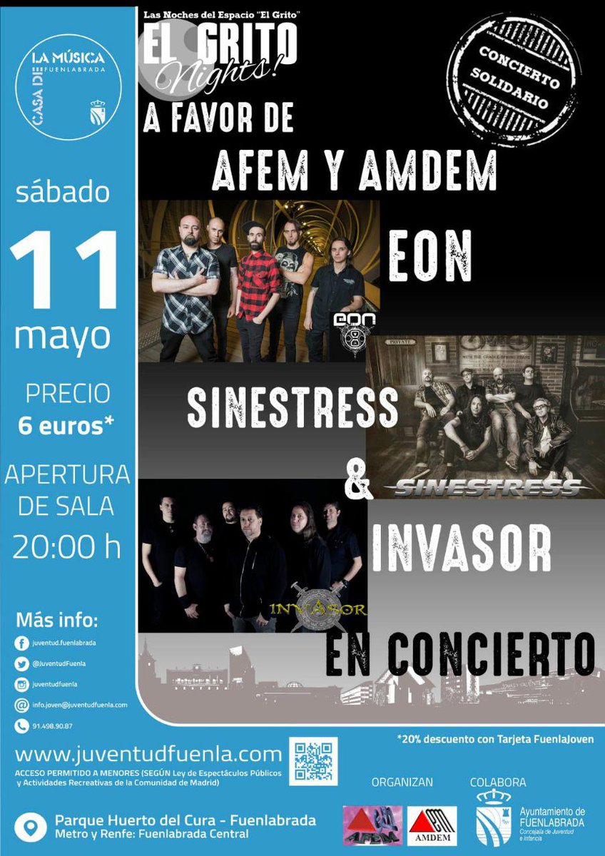 Invasor_Oficial's tweet photo. 11 de mayo vuelve la invasión y esta debe ser la mas grande hasta la fecha.
#AFEM + #AMDEM > @SINESTRESSROCK + @eonmetal + @Invasor_Oficial https://t.co/w9izwNu0pL
