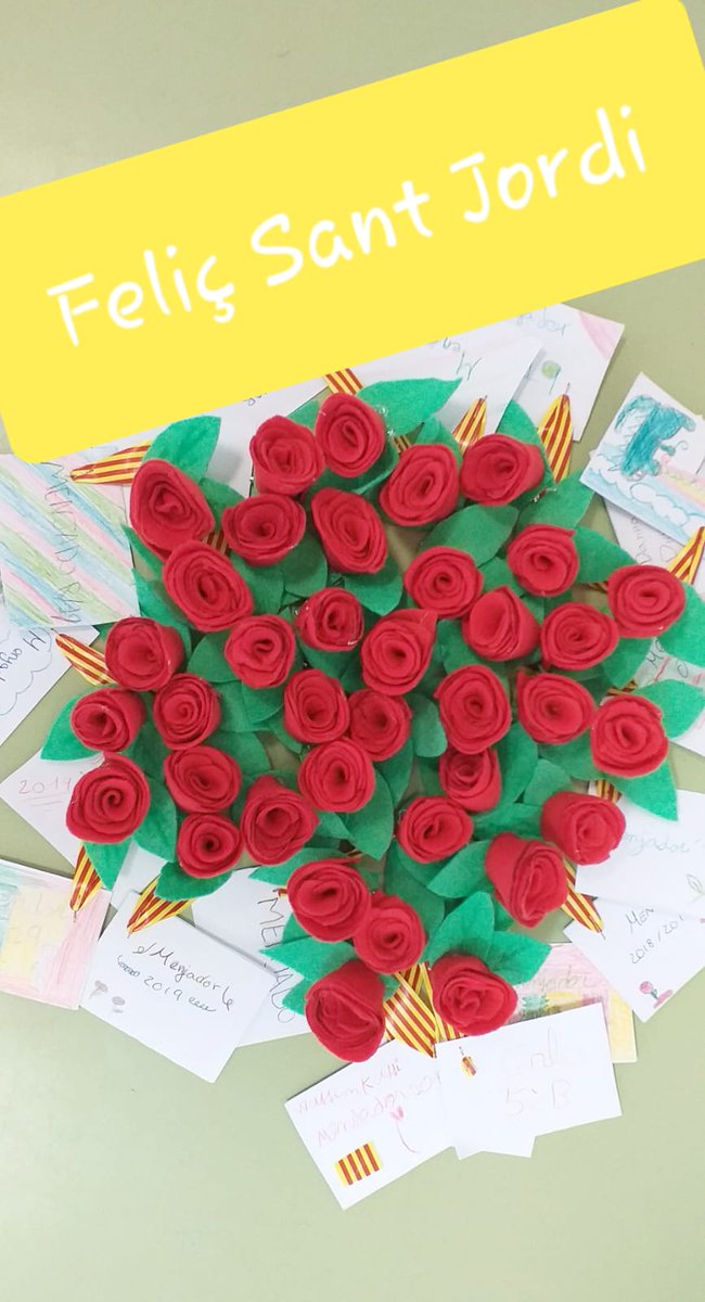 barnalleure's tweet photo. Seguim rebent imatges dels nostres Menjadors per la Diada de Sant Jordi 🌹🥰 https://t.co/sQlOeuIFvi